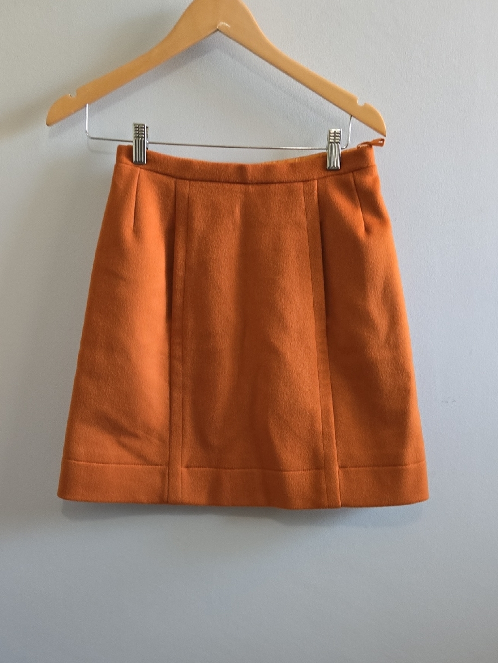 Vintage Courlande Paris Wool Miniskirt 60s 70s